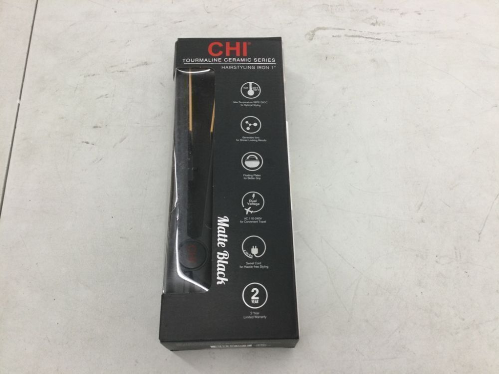 CHI Tourmaline Ceramic Series Flat Iron, 392°F Maximum Temperature, 1" Iron - Image 2 - Lot 155