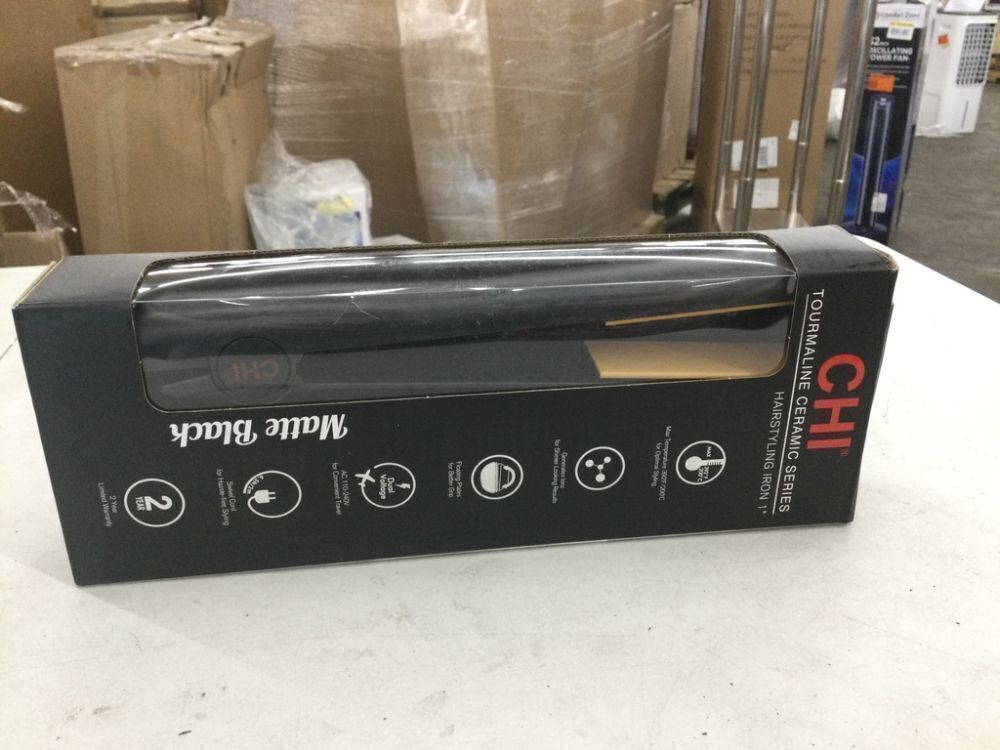 CHI Tourmaline Ceramic Series Flat Iron, 392°F Maximum Temperature, 1" Iron - Image 3 - Lot 155