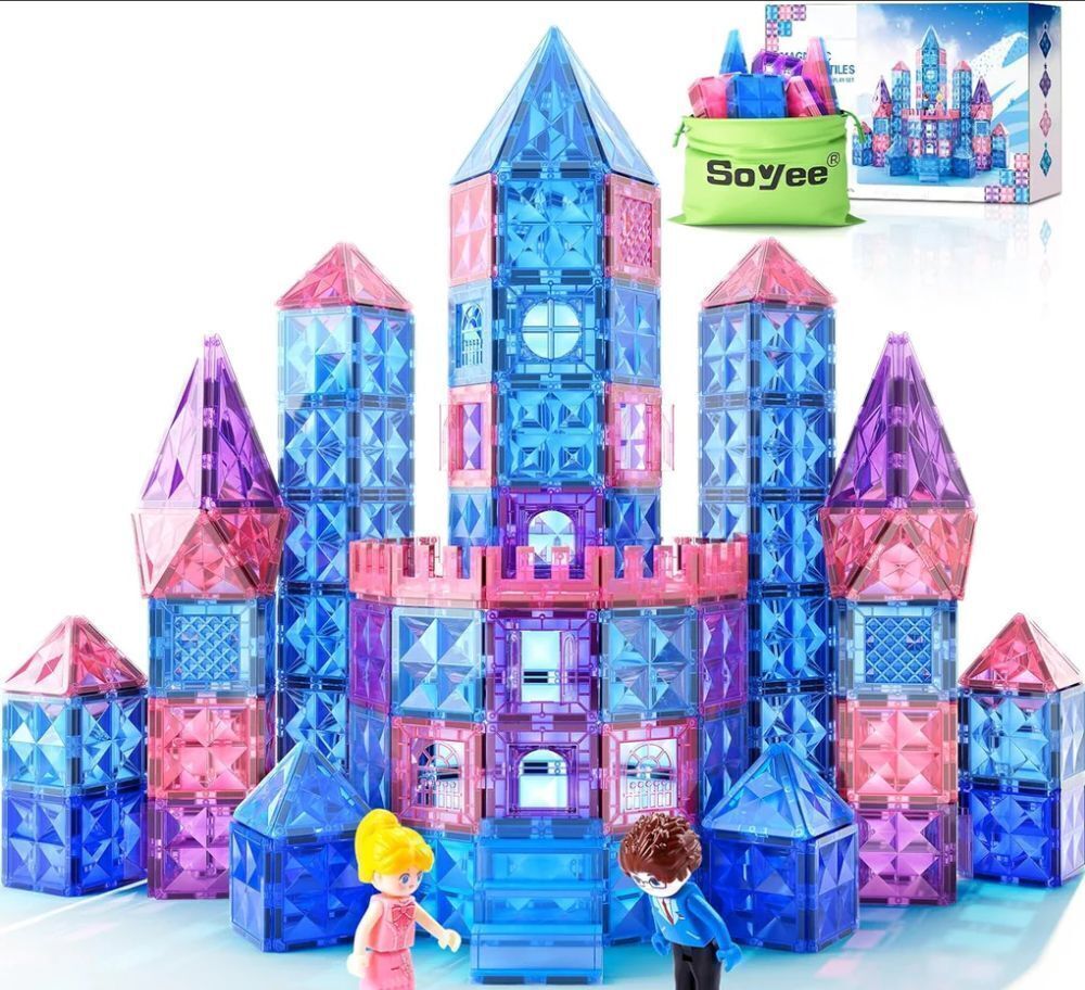 Diamond Magnetic Building Blocks Set, 58pc - Image 1 - Lot 509