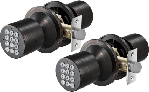 Electronic Door Lock, 2 Pack - Lot 511