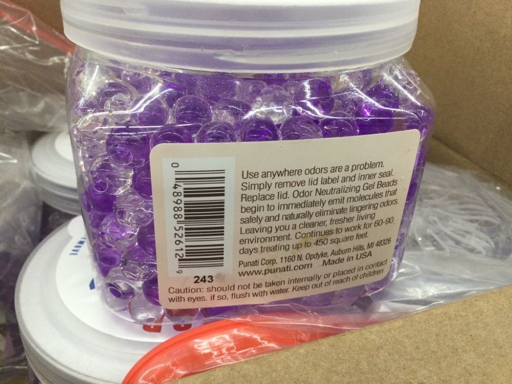 Lot of (6) Smells Begone Lavender Vanilla Scent Odor Absorber 12 oz. Gel Beads - Image 3 - Lot 524