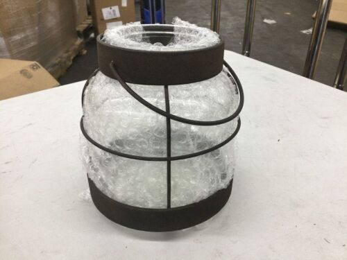 Rustic Lantern Vase - Lot 525