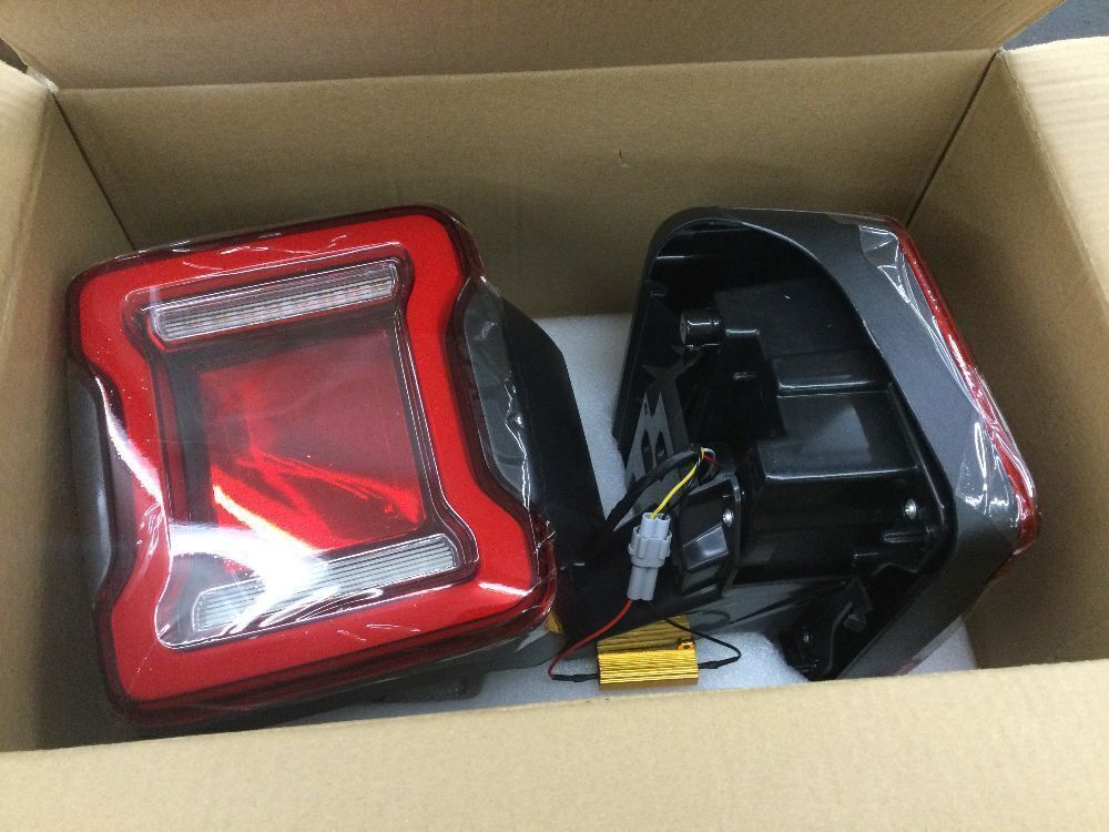 LED Tail Lights for 2018-2023 Jeep Wrangler JL with Running & Brake & Turn Signal & Reverse Lights - Image 2 - Lot 252