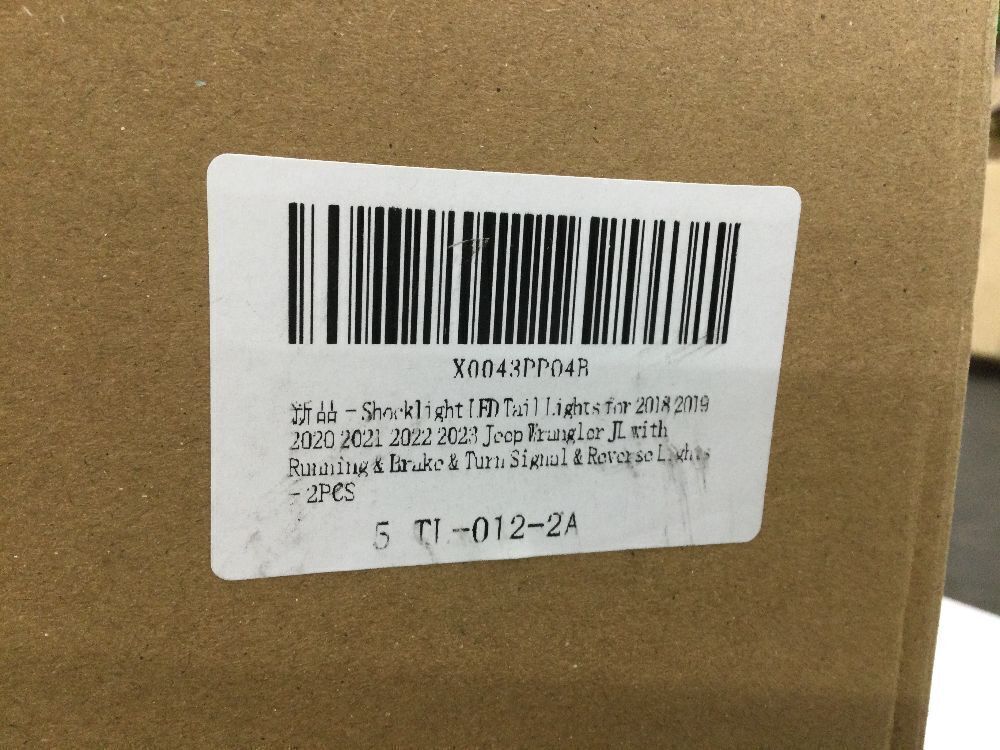 LED Tail Lights for 2018-2023 Jeep Wrangler JL with Running & Brake & Turn Signal & Reverse Lights - Image 4 - Lot 252