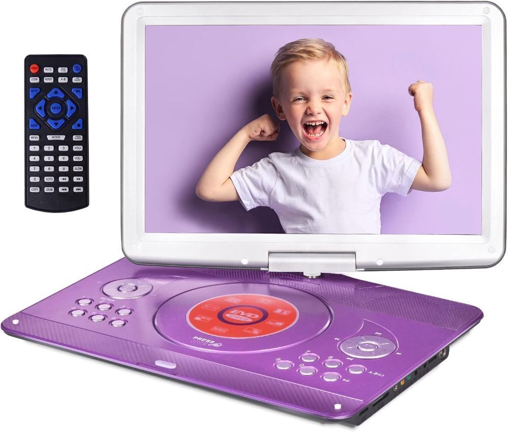 JEKERO 16.9" Portable DVD Player with Swivel Screen - Image 1 - Lot 253