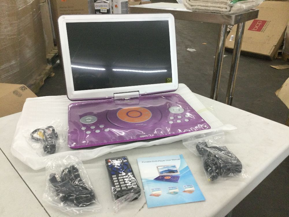 JEKERO 16.9" Portable DVD Player with Swivel Screen - Image 2 - Lot 253