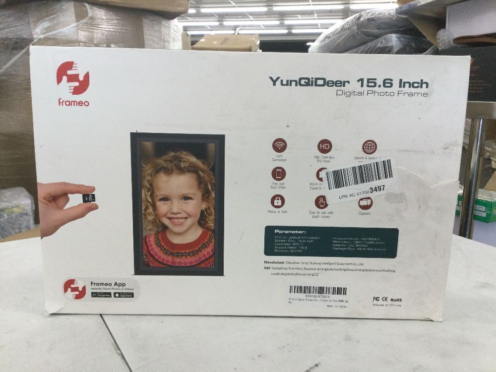 FRAMEO 15.6inch Digital Photo Frame with 1920 * 1080 IPS Touch Screen HD Disply, Built-in 32GB Storage - Image 5 - Lot 258