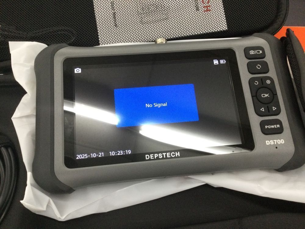 DEPSTECH 7'' IPS Endoscope Camera with Lights, 1080P Triple-Lens, IP67 Waterproof Snake Cable, 180° Rotation View - Image 4 - Lot 259