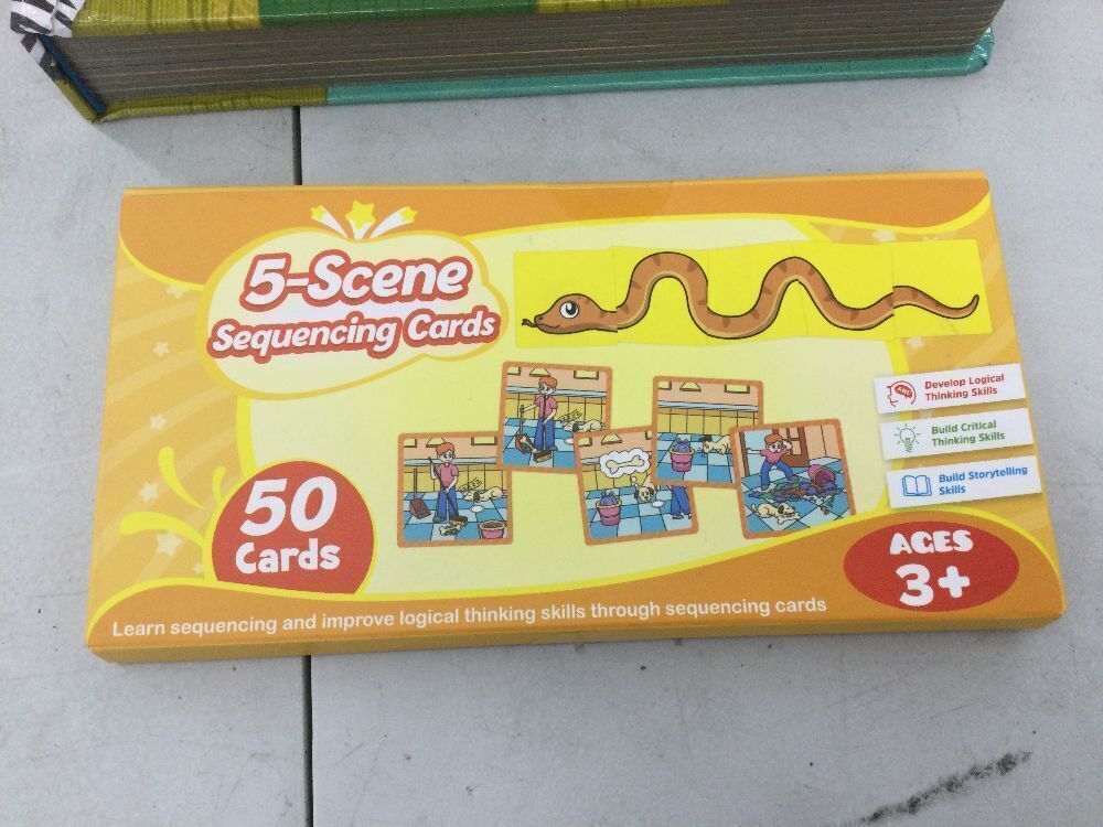 Poke-A-Dot Wild Wheels on the Bus Safari Book & 5-Scene Sequencing Cards - Spine Damaged on Book - Image 2 - Lot 260