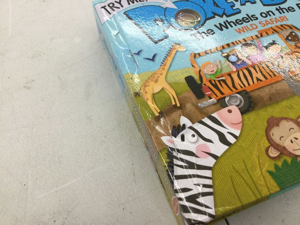 Poke-A-Dot Wild Wheels on the Bus Safari Book & 5-Scene Sequencing Cards - Spine Damaged on Book - Image 5 - Lot 260