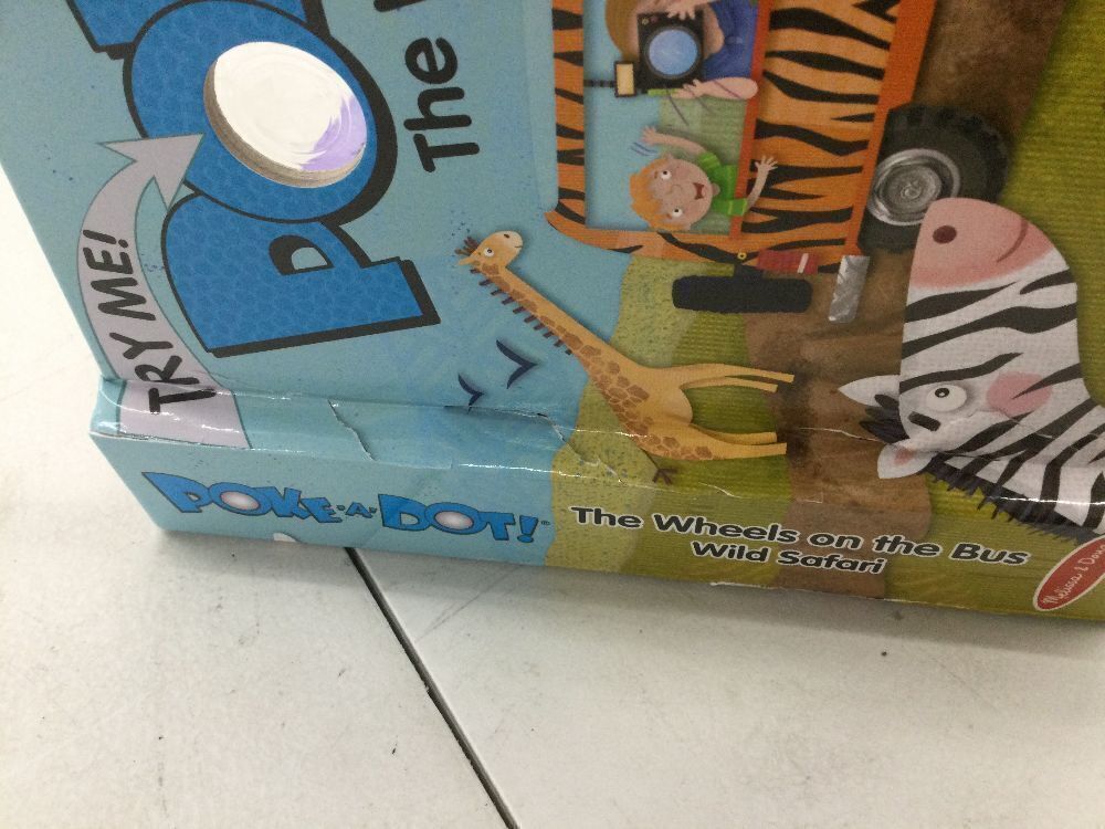 Poke-A-Dot Wild Wheels on the Bus Safari Book & 5-Scene Sequencing Cards - Spine Damaged on Book - Image 6 - Lot 260