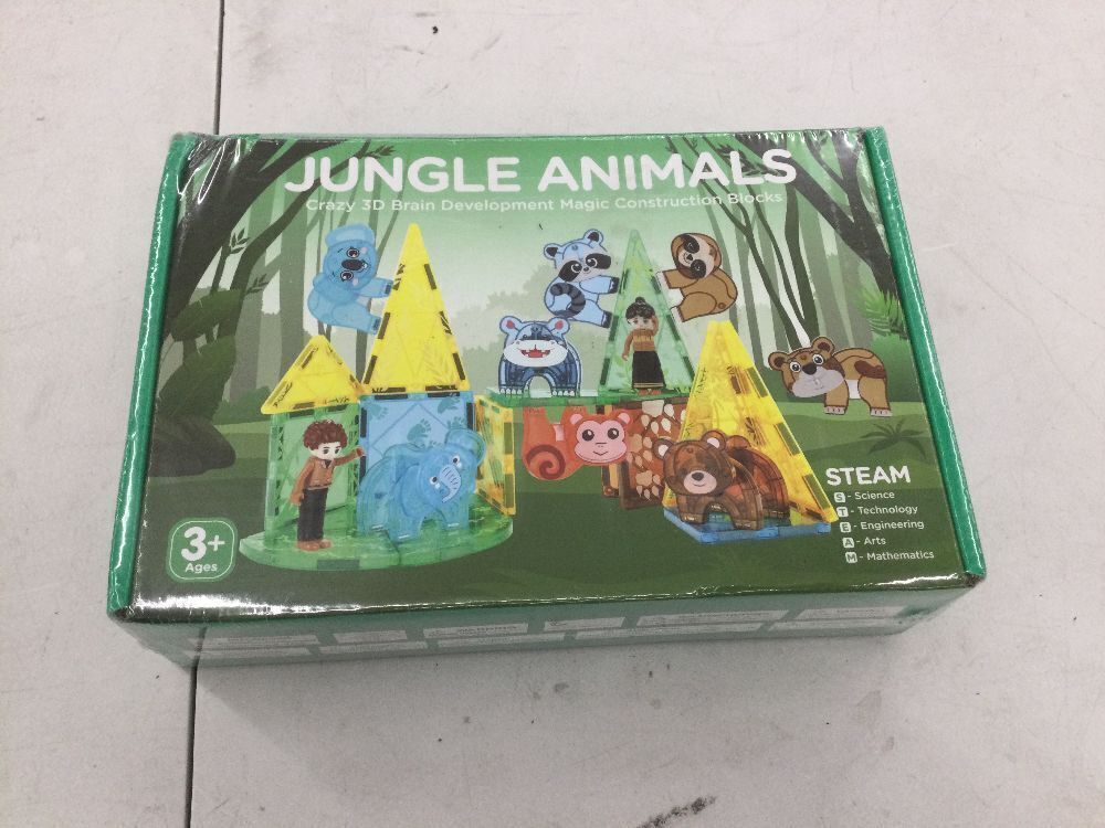 Jungle Animals Magnetic Tiles Set - Image 1 - Lot 359