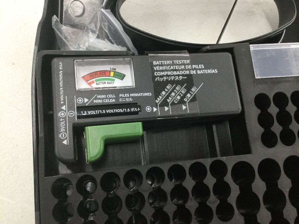 Amazon Basics Battery Organizer with Battery Tester - Image 3 - Lot 455