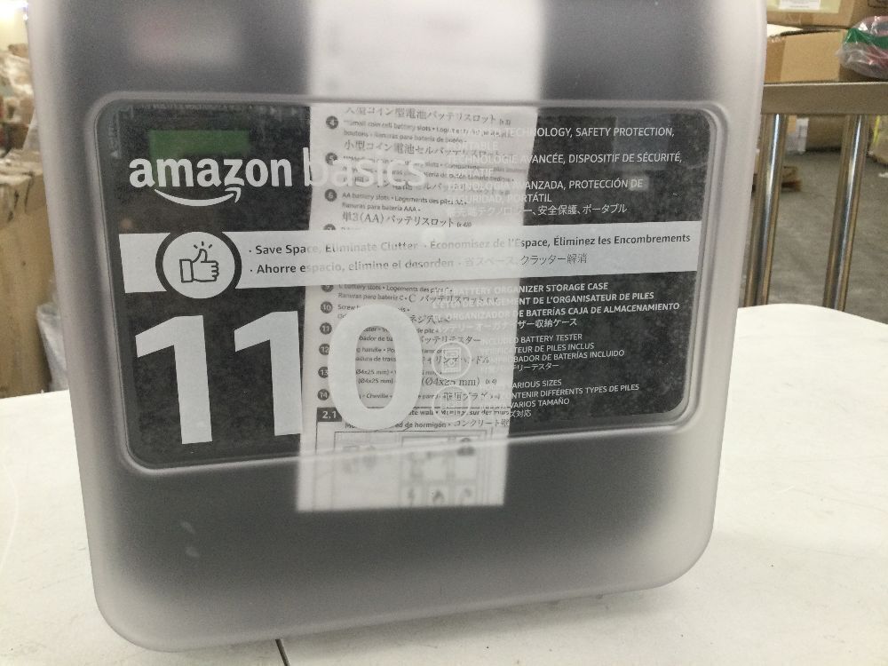 Amazon Basics Battery Organizer with Battery Tester - Image 4 - Lot 455