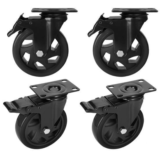 5" Lockable Swivel Caster Wheels - Image 1 - Lot 754