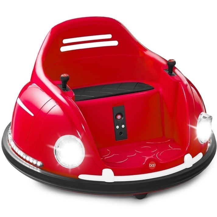 6V Kids Ride On Bumper Car Toy w/ Remote, Harness, Lights, 360 Degree Spin - Image 1 - Lot 184