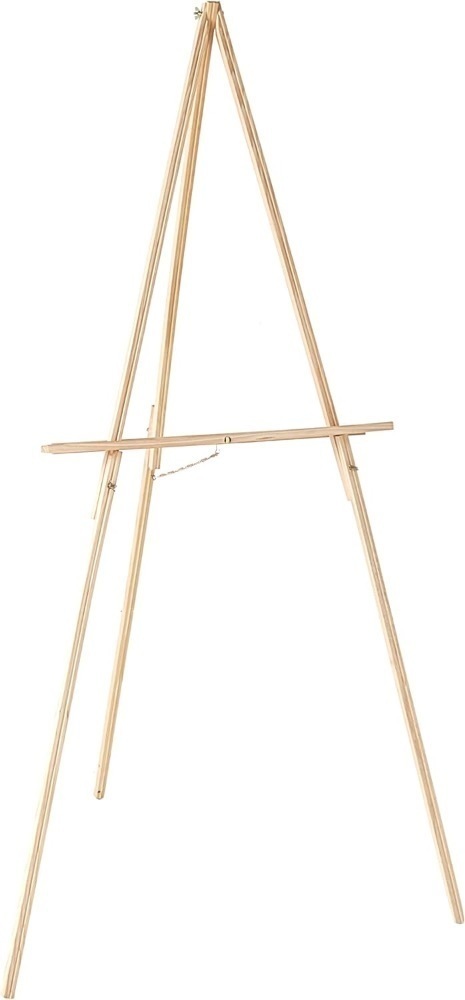 KINGART 65" Natural Wood Tripod Floor Easel - Image 1 - Lot 694