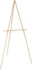KINGART 65" Natural Wood Tripod Floor Easel - Thumbnail 1