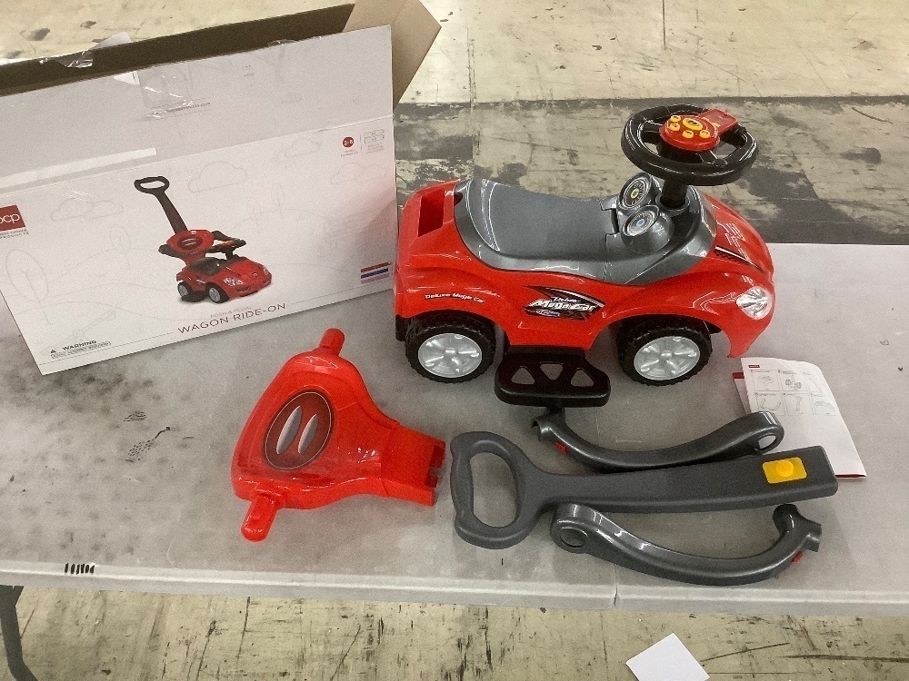 3-in-1 Kids Push Car w/ Handle and Horn - Image 2 - Lot 193