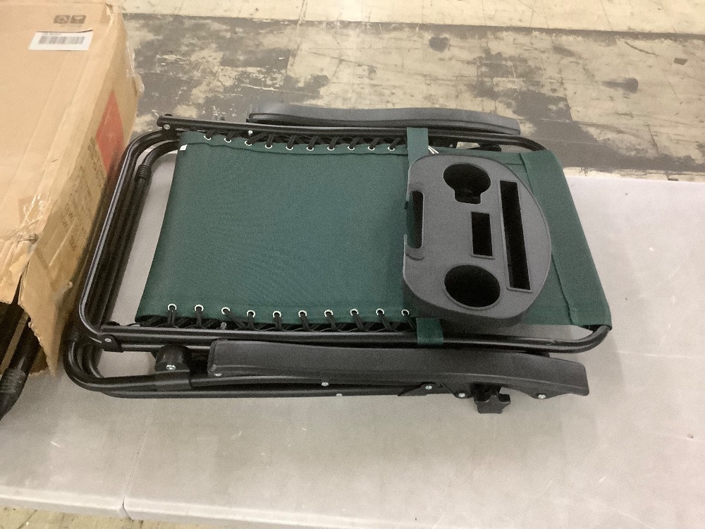 Set of 2 Adjustable Zero Gravity Patio Chair Recliners w/ Cup Holders - Image 1 - Lot 195