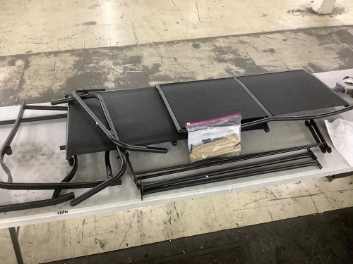 2-Person Patio Loveseat Swing Glider, Bench Rocker w/ Armrests - Lot 197