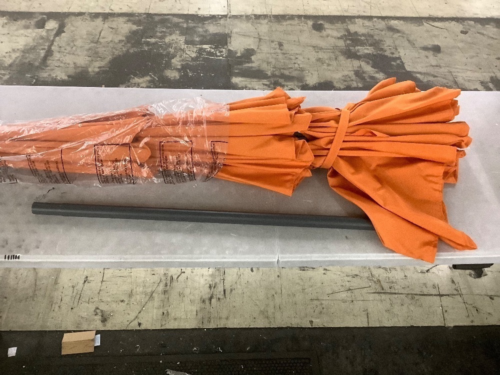 3-Tier Solar Patio Umbrella w/ LED Lights, Tilt Adjustment, Crank - 10ft - Image 2 - Lot 291