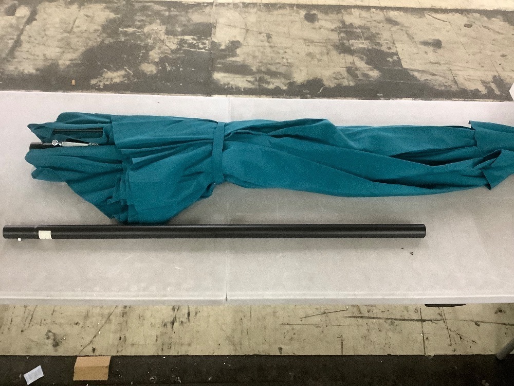 Outdoor Steel Market Patio Umbrella Decoration w/ Tilt, Crank Lift - 10ft - Image 2 - Lot 489