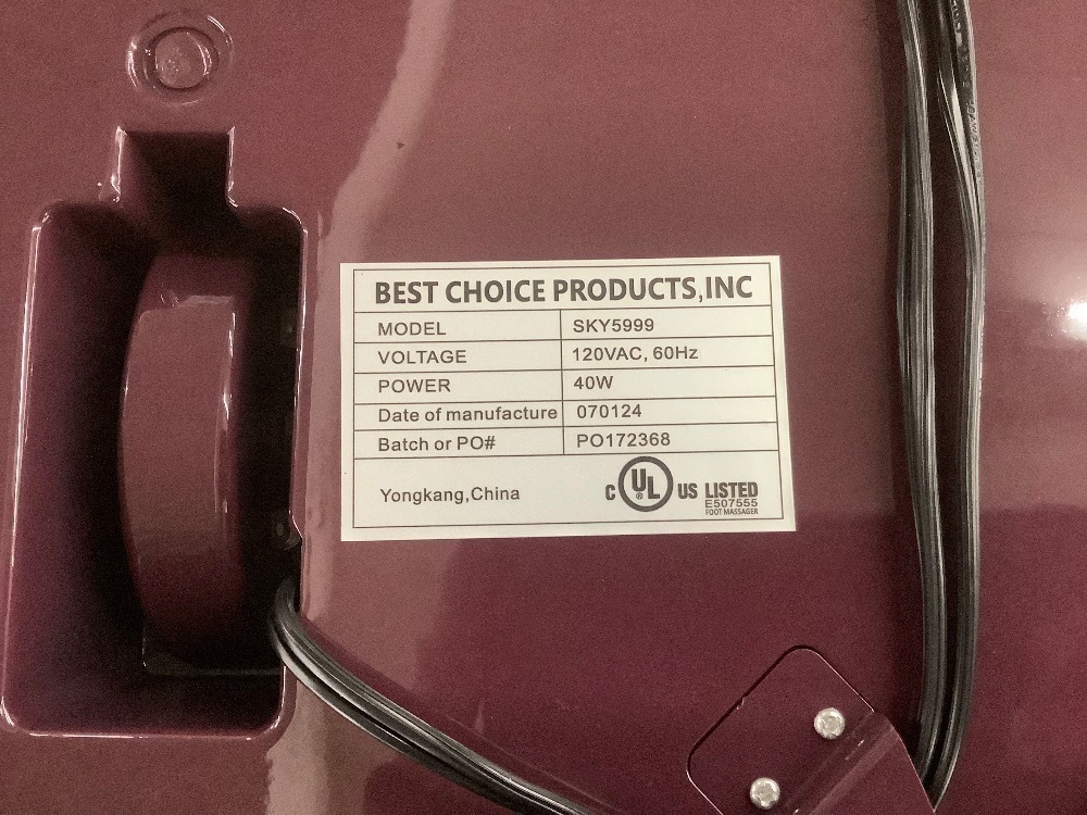 Reflexology Shiatsu Foot Massager w/ High-Intensity Rollers, Remote Control - Image 5 - Lot 281