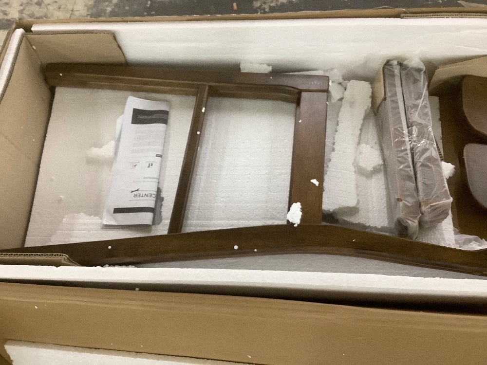 2-Piece Farmhouse Counter Height Bar Stool Set w/ Cushioned Seat, Backrest - Image 5 - Lot 283