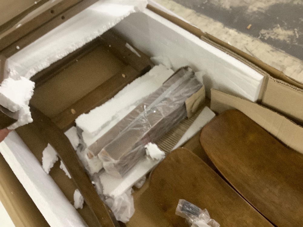 2-Piece Farmhouse Counter Height Bar Stool Set w/ Cushioned Seat, Backrest - Image 6 - Lot 283