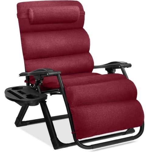Oversized Zero Gravity Chair, Folding Outdoor Recliner w/ Removable Cushion - Lot 284