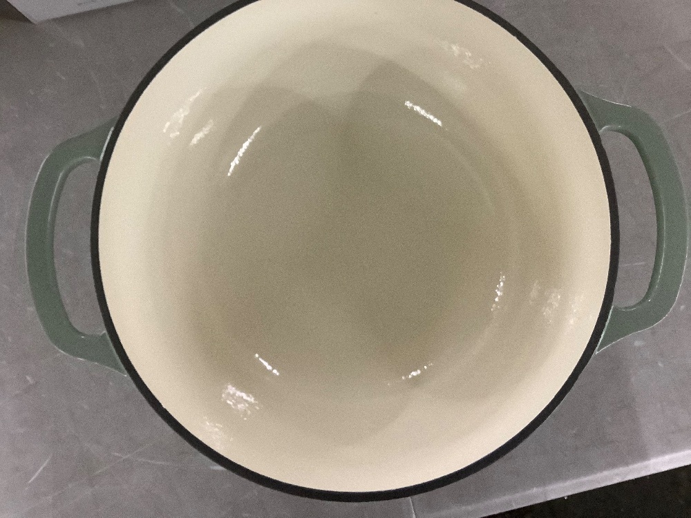 Cast-Iron Dutch Oven Kitchen Cookware w/ Enamel, Handles - 6qt - Image 4 - Lot 287