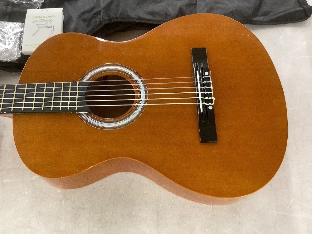 Beginner Acoustic Guitar Set w/ Case, Strap, Extra Strings - 38in - Image 2 - Lot 297