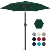 Outdoor Market Patio Umbrella w/ Push Button Tilt, Crank Lift - 7.5ft - Thumbnail 1
