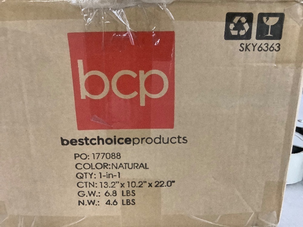 Set of 4 Water Hyacinth Pantry Baskets w/ Chalkboard, Marker, 12in - Light Damage to 2 - Image 8 - Lot 389