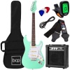 Beginner Electric Guitar Kit w/ Case, 10W Amp, Tremolo Bar - 39in - Thumbnail 1