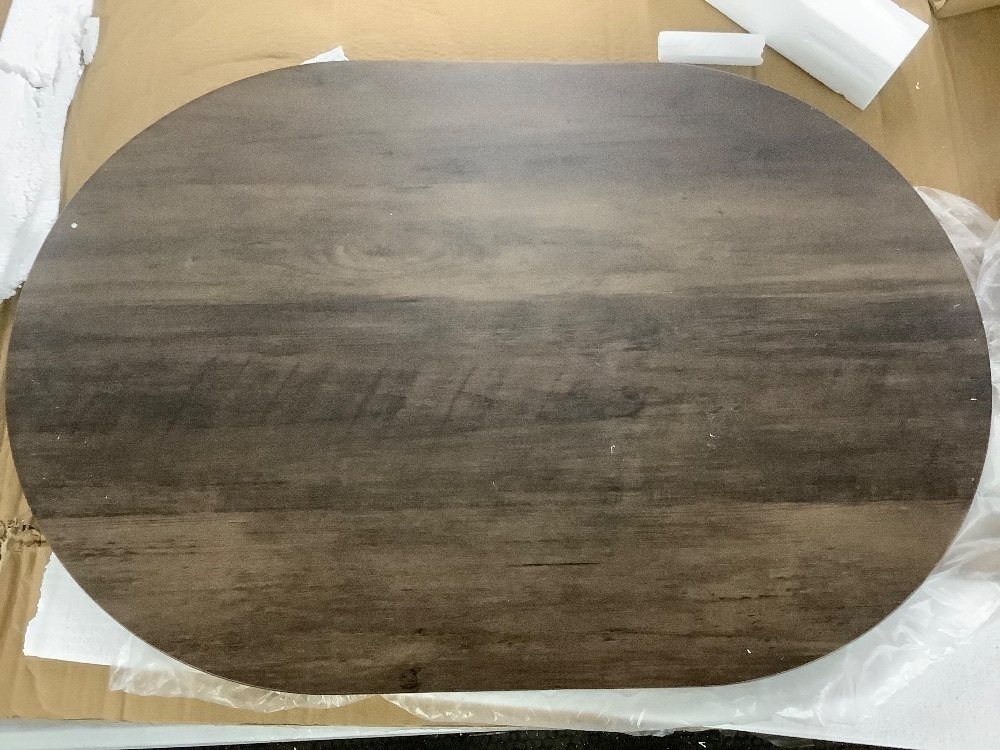 3-Piece Oval Dining Table Set, Small Kitchen Set w/ 2 Chairs - Image 4 - Lot 300