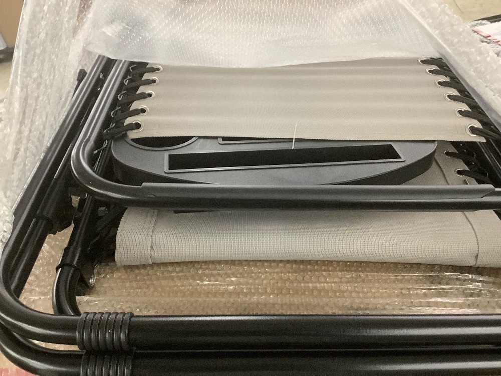 Set of 2 Adjustable Zero Gravity Patio Chair Recliners w/ Cup Holders - Image 3 - Lot 395