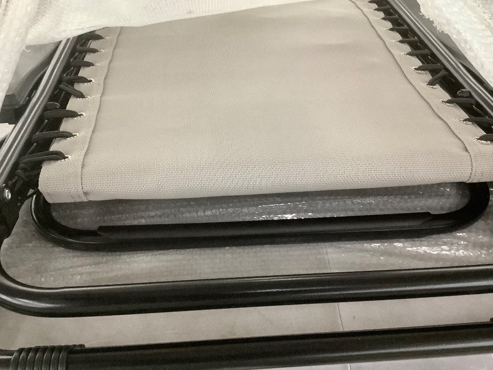 Set of 2 Adjustable Zero Gravity Patio Chair Recliners w/ Cup Holders - Image 4 - Lot 395