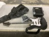 Beginner Electric Guitar Kit w/ Case, 10W Amp, Tremolo Bar - 39in - Thumbnail 1