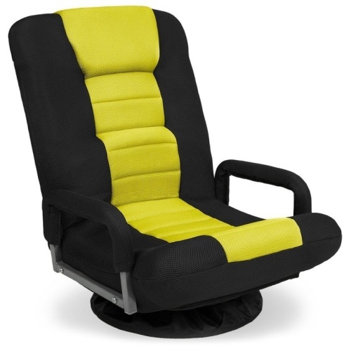 Gaming Floor Chair w/ 360-Degree Swivel, Armrest, Adjustable Backrest - Lot 388