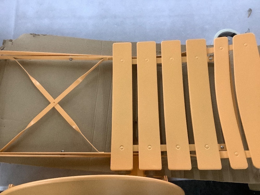 3-Piece Small Folding Patio Bistro Set w/ 2 Chairs - Image 4 - Lot 484