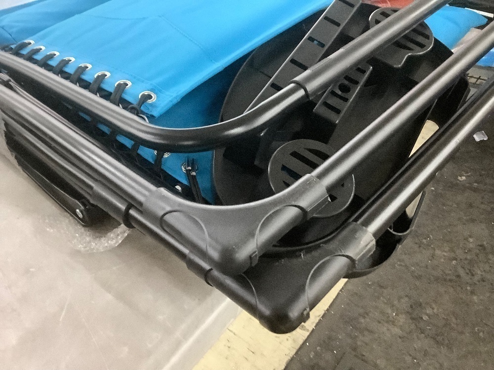 Oversized Padded Zero Gravity Chair, Folding Recliner w/ Headrest, Side Tray - Image 3 - Lot 591