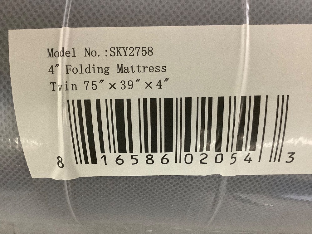 Twin Folding Portable Gray Mattress Topper w/ Plush Foam - 4in - Image 5 - Lot 390