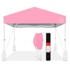One-Person Setup Instant Pop Up Canopy w/ Case, 4 Weight Bags - 10x10ft - Thumbnail 1