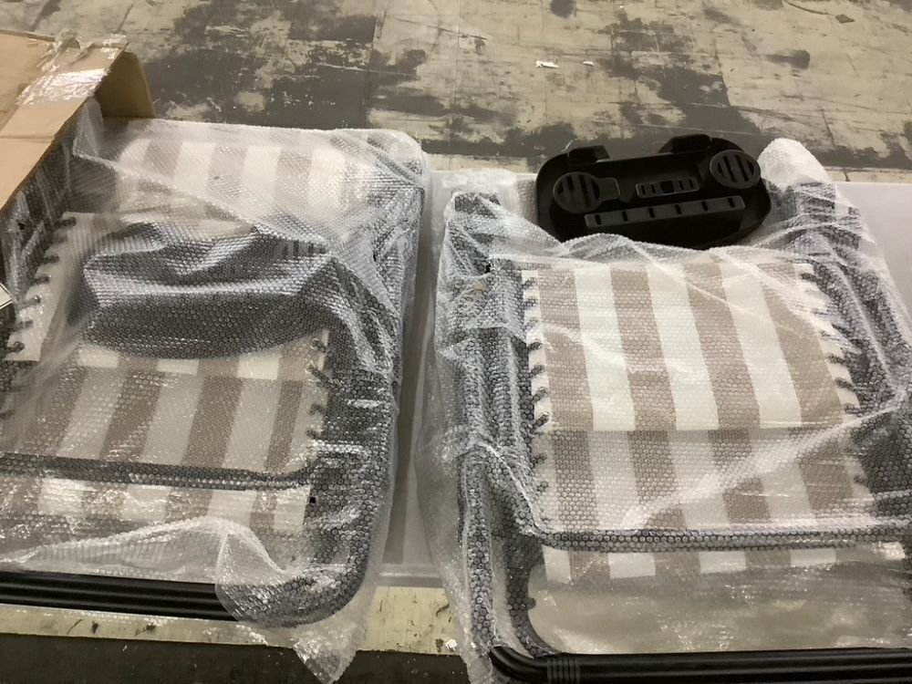 Set of 2 Adjustable Zero Gravity Patio Chair Recliners w/ Cup Holders - Image 2 - Lot 491