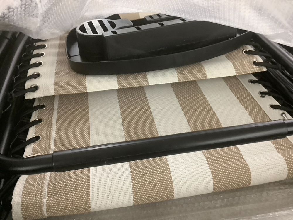 Set of 2 Adjustable Zero Gravity Patio Chair Recliners w/ Cup Holders - Image 6 - Lot 491