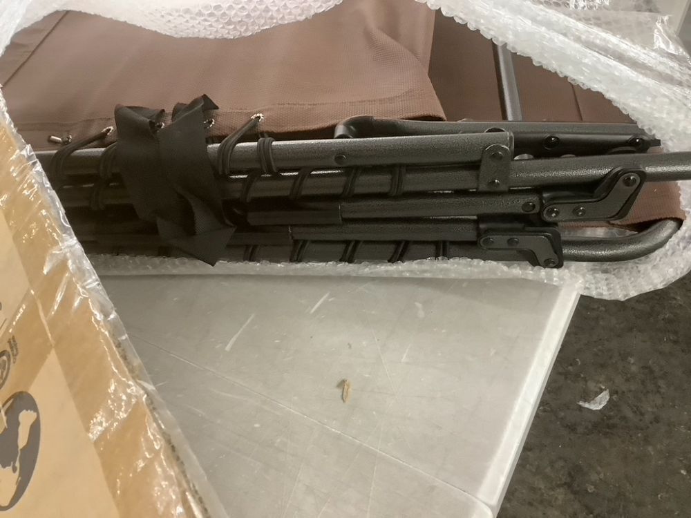 Portable Patio Chaise Lounge Chair Outdoor Recliner w/ Pillow - Image 4 - Lot 498