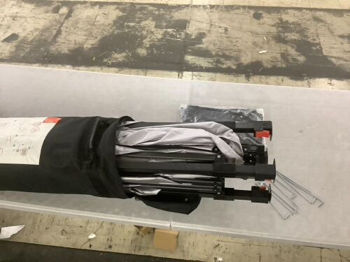 One-Person Setup Instant Pop Up Canopy w/ Case, 4 Weight Bags - 10x10ft - Lot 583