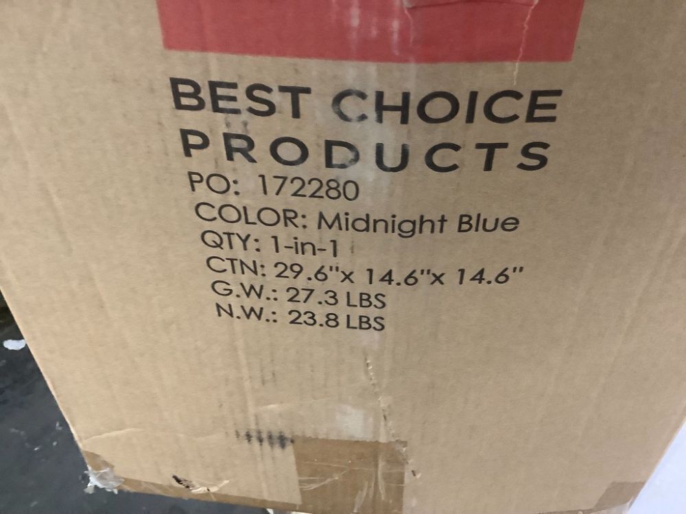 Folding Portable Midnight Blue Mattress Topper w/ Plush Foam - 4in - Image 4 - Lot 696